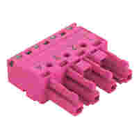 Socket; 4-pole; Cod. B; pink