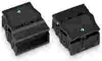 Strain relief housing; 4-pole; for 2 cables; 9.0 … 13.0 mm; 55 mm; black