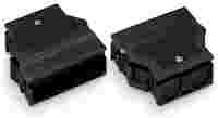 Strain relief housing; 5-pole; for 2 cables; 9.0 … 13.0 mm; 55 mm; black