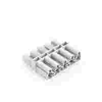 Intermediate coupler; 5-pole; Cod. A; for sockets and plugs; white