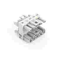 3-way distribution connector; 5-pole; Cod. A; 1 input; 3 outputs; white