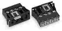 WINSTA® through-panel plug (male); snap-in; N/G/L2/L1 marking; 4-pole; black