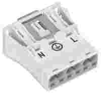 WINSTA® through-panel plug (male); snap-in; L/G/N marking; 3-pole; white
