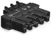 Intermediate coupler; 5-pole/3-pole; Cod. A; L3 - L; black