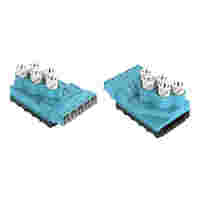 WAGO Supply module; 5 x 2.5 mm²; 5-pole; Cod. I; with strain relief housing; 4,00 mm²; blue