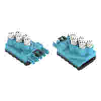 WAGO Tap-off module; for flat cable; 5 x 2.5 mm²; 5-pole; Cod. I; with cable connection on the output side; blue