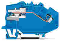 1-conductor N-disconnect terminal block; 2.5 mm²; CAGE CLAMP®; 2,50 mm²; blue