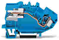 1-conductor N-disconnect terminal block; 10 mm²; CAGE CLAMP®; 10,00 mm²; blue