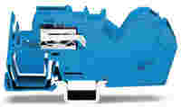 1-conductor N-disconnect terminal block; 35 mm²; with integrated end plate; CAGE CLAMP®; 35,00 mm²; blue