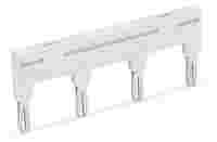 Jumper; for jumper slot; 4-way; insulated; light gray