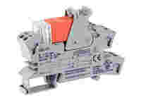 Relay module; Nominal input voltage: 12 VDC; 2 changeover contacts; Limiting continuous current: 8 A; Red status indicator; Module width: 15 mm; 2,50 mm²; gray
