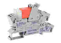 Relay module; Nominal input voltage: 60 VDC; 2 changeover contacts; Limiting continuous current: 8 A; Red status indicator; Module width: 15 mm; 2,50 mm²; gray
