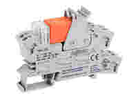 Relay module; Nominal input voltage: 110 VDC; 2 changeover contacts; Limiting continuous current: 8 A; Red status indicator; Module width: 15 mm; 2,50 mm²; gray