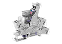 Relay module; Nominal input voltage: 24 VDC; 2 changeover contacts; Limiting continuous current: 8 A; Railway; Red status indicator; Module width: 15 mm