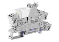 Relay module; Nominal input voltage: 24 VDC; 1 changeover contact; Limiting continuous current: 16 A; with gold contacts; Red status indicator; Module width: 15 mm; 2,50 mm²; gray