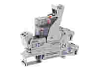 Relay module; Nominal input voltage: 24 VAC; 2 changeover contacts; Limiting continuous current: 8 A; with manual operation; Red status indicator; Module width: 15 mm