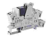Solid-state relay module; Nominal input voltage: 24 VDC; Output voltage range: 24 … 240 VAC; Limiting continuous current: 1 A; 2-wire connection; zero-cross switching; Red status indicator; Module width: 15 mm; gray