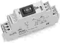 Relay module; Nominal input voltage: 24 VDC; 1 changeover contact; Limiting continuous current: 12 A; for lamp loads; Manual/0FF/Auto switch; Red status indicator; Module width: 18 mm