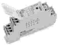 WAGO Relay module; Nominal input voltage: 24 V AC/DC; 2 break and 2 make contacts; Limiting continuous current: 4 A; Red status indicator; Module width: 18 mm; 2,50 mm²; gray