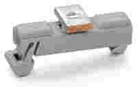 Carrier with grounding foot; parallel to carrier rail; 15 mm long; Cu 10 mm x 3 mm