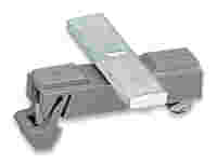Carrier with grounding foot; parallel to carrier rail; 45 mm long; Cu 10 mm x 3 mm