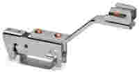 Busbar carrier; 70 mm wide; 45 mm high; single side, angled; for DIN 35 rail
