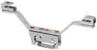 Busbar carrier; 140 mm wide; 45 mm high; both sides, angled; for DIN 35 rail