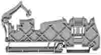 Busbar carrier; insulated; for DIN 35 rail