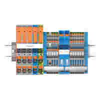 TOPJOB® S FI main distribution board set; with push-button; power feed-in with lever; multicoloured