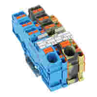 TOPJOB®S expansion set; with push-button; for one N- and FE-Distribution; End plates and Jumpers preassembled; multicoloured