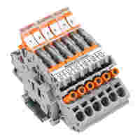 Current Transformer Terminal Block strip; CT T.B. strip for 3 transformers; 6,00 mm²; gray
