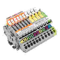 Current Transformer Terminal Block strip; CT T.B. strip for 3 transformers with N/PE; 6,00 mm²; multicoloured