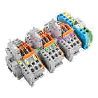 Current Transformer Terminal Block strip; Netze Duisburg; multicoloured
