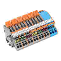 Current Transformer Terminal Block strip; CT T.B. cabinet 100 A SWM München; 6,00 mm²; blue/gray
