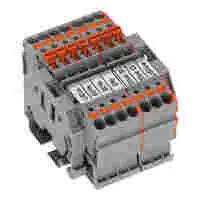 WAGO Control Signal Terminal Strip; AVU Gevelsberg Version; according to § 14a EnWG; 2,50 mm²; gray