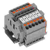 Rail-mount terminal block assembly; 6-pole; according to § 14a EnWG