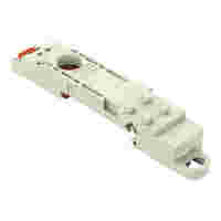 Mounting adapter; for DIN-35 rail/panel mounting; fixed on DIN-rail 35; Pin spacing 7.62 mm; light gray