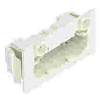Snap-in frame; for male connectors; 1 part; Pin spacing 7.62 mm; 3-pole; light gray