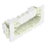 Snap-in frame; for male connectors; 1 part; Pin spacing 7.62 mm; 4-pole; light gray
