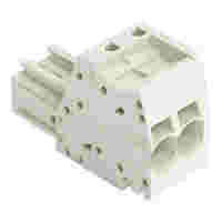 1-conductor female connector; Push-in CAGE CLAMP®; 10 mm²; Pin spacing 7.62 mm; 2-pole; 100% protected against mismating; 10,00 mm²; light gray