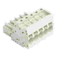 1-conductor female connector; Push-in CAGE CLAMP®; 10 mm²; Pin spacing 7.62 mm; 5-pole; 100% protected against mismating; 10,00 mm²; light gray