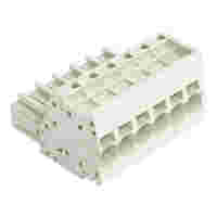 1-conductor female connector; Push-in CAGE CLAMP®; 10 mm²; Pin spacing 7.62 mm; 6-pole; 100% protected against mismating; 10,00 mm²; light gray