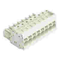 1-conductor female connector; Push-in CAGE CLAMP®; 10 mm²; Pin spacing 7.62 mm; 8-pole; 100% protected against mismating; 10,00 mm²; light gray