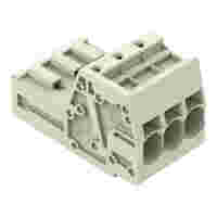 1-conductor male connector; Push-in CAGE CLAMP®; 10 mm²; Pin spacing 7.62 mm; 3-pole; 100% protected against mismating; 10,00 mm²; light gray