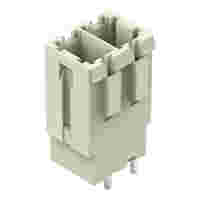 THT male header; 1.0 x 1.2 mm solder pin; straight; 100% protected against mismating; Pin spacing 7.62 mm; 2-pole; light gray