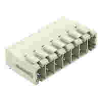 THT male header; 1.0 x 1.2 mm solder pin; angled; 100% protected against mismating; Pin spacing 7.62 mm; 7-pole; light gray