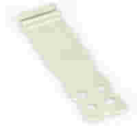 Strain relief plate; for female and male connectors; 15 mm wide; 1 part; Pin spacing 7.62 mm; light gray