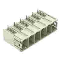 THT male header; 1.2 x 1.2 mm solder pin; reversed angled (180° to PCB); Pin spacing 10.16 mm; 6-pole