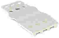 WAGO Strain relief plate; for female and male connectors; 20.2 mm wide; 1 part; Pin spacing 10.16 mm; 2-pole; light gray