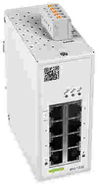 Industrial managed switch - MAC Security; 8 - 10/100/1000 Mb/s RJ45 ports
